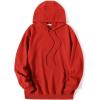 imageCOOFANDY Mens Hooded Sweatshirts Long Sleeve Casual Pullover Hoodie Waffle Knit Sweatshirt with PocketRed