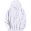 imageCOOFANDY Mens Hooded Sweatshirts Long Sleeve Casual Pullover Hoodie Waffle Knit Sweatshirt with PocketWhite