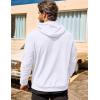 imageCOOFANDY Mens Hooded Sweatshirts Long Sleeve Casual Pullover Hoodie Waffle Knit Sweatshirt with PocketWhite