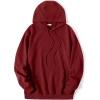 imageCOOFANDY Mens Hooded Sweatshirts Long Sleeve Casual Pullover Hoodie Waffle Knit Sweatshirt with PocketWine Red