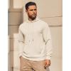 imageCOOFANDY Mens Hoodie Long Sleeve Casual Pullover Hooded Sweatshirt Fashion Drawstring Hoodies with PocketBeige