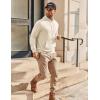 imageCOOFANDY Mens Hoodie Long Sleeve Casual Pullover Hooded Sweatshirt Fashion Drawstring Hoodies with PocketBeige