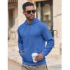 imageCOOFANDY Mens Hoodie Long Sleeve Casual Pullover Hooded Sweatshirt Fashion Drawstring Hoodies with PocketBlue