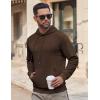 imageCOOFANDY Mens Hoodie Long Sleeve Casual Pullover Hooded Sweatshirt Fashion Drawstring Hoodies with PocketChestnut Brown