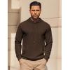 imageCOOFANDY Mens Hoodie Long Sleeve Casual Pullover Hooded Sweatshirt Fashion Drawstring Hoodies with PocketChestnut Brown