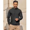 imageCOOFANDY Mens Hoodie Long Sleeve Casual Pullover Hooded Sweatshirt Fashion Drawstring Hoodies with PocketDark Grey