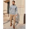 imageCOOFANDY Mens Hoodie Long Sleeve Casual Pullover Hooded Sweatshirt Fashion Drawstring Hoodies with PocketGrey