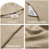 imageCOOFANDY Mens Hoodie Long Sleeve Casual Pullover Hooded Sweatshirt Fashion Drawstring Hoodies with PocketKhaki