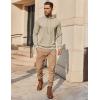 imageCOOFANDY Mens Hoodie Long Sleeve Casual Pullover Hooded Sweatshirt Fashion Drawstring Hoodies with PocketKhaki