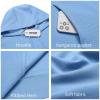 imageCOOFANDY Mens Hoodie Long Sleeve Casual Pullover Hooded Sweatshirt Fashion Drawstring Hoodies with PocketLight Blue