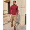 imageCOOFANDY Mens Hoodie Long Sleeve Casual Pullover Hooded Sweatshirt Fashion Drawstring Hoodies with PocketMaroon