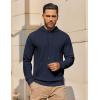 imageCOOFANDY Mens Hoodie Long Sleeve Casual Pullover Hooded Sweatshirt Fashion Drawstring Hoodies with PocketNavy Blue