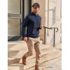 imageCOOFANDY Mens Hoodie Long Sleeve Casual Pullover Hooded Sweatshirt Fashion Drawstring Hoodies with PocketNavy Blue