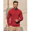 imageCOOFANDY Mens Hoodie Long Sleeve Casual Pullover Hooded Sweatshirt Fashion Drawstring Hoodies with PocketRed