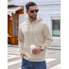 imageCOOFANDY Mens Hoodie Long Sleeve Hooded Pullover Casual Fashion Sweatshirts Drawstring Gym Hooded with Kanga PocketMoon Gray