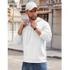 imageCOOFANDY Mens Hoodie Long Sleeve Hooded Pullover Casual Fashion Sweatshirts Drawstring Gym Hooded with Kanga PocketWhite