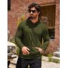 imageCOOFANDY Mens Hoodie Sweatshirts Casual Drawstring Hoodies Fashion Hooded Collar Athletic Pullover with PocketBarmy Green