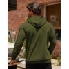 imageCOOFANDY Mens Hoodie Sweatshirts Casual Drawstring Hoodies Fashion Hooded Collar Athletic Pullover with PocketBarmy Green