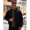 imageCOOFANDY Mens Hoodie Sweatshirts Casual Drawstring Hoodies Fashion Hooded Collar Athletic Pullover with PocketBarmy Green
