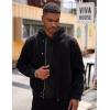 imageCOOFANDY Mens Hoodie Sweatshirts Casual Drawstring Hoodies Fashion Hooded Collar Athletic Pullover with PocketBlack