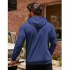 imageCOOFANDY Mens Hoodie Sweatshirts Casual Drawstring Hoodies Fashion Hooded Collar Athletic Pullover with PocketBlue