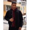 imageCOOFANDY Mens Hoodie Sweatshirts Casual Drawstring Hoodies Fashion Hooded Collar Athletic Pullover with PocketBurgundy