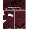 imageCOOFANDY Mens Hoodie Sweatshirts Casual Drawstring Hoodies Fashion Hooded Collar Athletic Pullover with PocketBurgundy