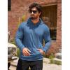 imageCOOFANDY Mens Hoodie Sweatshirts Casual Drawstring Hoodies Fashion Hooded Collar Athletic Pullover with PocketDark Blue