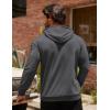 imageCOOFANDY Mens Hoodie Sweatshirts Casual Drawstring Hoodies Fashion Hooded Collar Athletic Pullover with PocketDark Gray