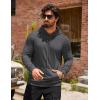 imageCOOFANDY Mens Hoodie Sweatshirts Casual Drawstring Hoodies Fashion Hooded Collar Athletic Pullover with PocketDark Gray