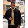 imageCOOFANDY Mens Hoodie Sweatshirts Casual Drawstring Hoodies Fashion Hooded Collar Athletic Pullover with PocketKhaki