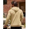 imageCOOFANDY Mens Hoodie Sweatshirts Casual Drawstring Hoodies Fashion Hooded Collar Athletic Pullover with PocketKhaki