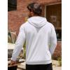 imageCOOFANDY Mens Hoodie Sweatshirts Casual Drawstring Hoodies Fashion Hooded Collar Athletic Pullover with PocketWhite