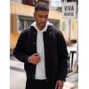 imageCOOFANDY Mens Hoodie Sweatshirts Casual Drawstring Hoodies Fashion Hooded Collar Athletic Pullover with PocketWhite