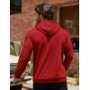 imageCOOFANDY Mens Hoodie Sweatshirts Casual Drawstring Hoodies Fashion Hooded Collar Athletic Pullover with PocketWine Red