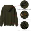 imageCOOFANDY Mens Hoodies Pullover Casaul Long Sleeve Drawstring Waffle Knit Hooded Sweatshirt with Kanga PocketArmy Green