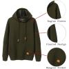 imageCOOFANDY Mens Hoodies Pullover Casaul Long Sleeve Drawstring Waffle Knit Hooded Sweatshirt with Kanga PocketArmy Green