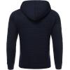 imageCOOFANDY Mens Hoodies Pullover Casaul Long Sleeve Drawstring Waffle Knit Hooded Sweatshirt with Kanga PocketNavy Blue