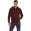 imageCOOFANDY Mens Hoodies Pullover Casaul Long Sleeve Drawstring Waffle Knit Hooded Sweatshirt with Kanga PocketWine Red