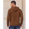 imageCOOFANDY Mens Hoodies Pullover Long Sleeve Casual Fashion Sweatshirts Drawstring Gym Hooded Shirt with Kanga PocketBrown
