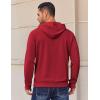 imageCOOFANDY Mens Hoodies Pullover Long Sleeve Casual Fashion Sweatshirts Drawstring Gym Hooded Shirt with Kanga PocketRed