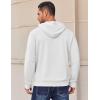 imageCOOFANDY Mens Hoodies Pullover Long Sleeve Casual Fashion Sweatshirts Drawstring Gym Hooded Shirt with Kanga PocketWhite