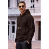 imageCOOFANDY Mens Hoodies Sweatshirts Long Sleeve Fashion Waffle Knit Pullover Hoodie with PocketCoffee