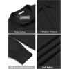 imageCOOFANDY Mens Knit Polo Shirts Casual Long Sleeve Classic Polo Shirts Button Down Golf ShirtsBlack