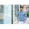 imageCOOFANDY Mens Knit Polo Shirts Casual Long Sleeve Classic Polo Shirts Button Down Golf ShirtsBlue