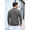 imageCOOFANDY Mens Knit Polo Shirts Casual Long Sleeve Classic Polo Shirts Button Down Golf ShirtsDark Grey