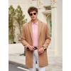 imageCOOFANDY Mens Knit Polo Shirts Casual Long Sleeve Classic Polo Shirts Button Down Golf ShirtsPink