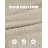 imageCOOFANDY Mens Knit Polo Shirts Casual Long Sleeve Classic Polo Shirts Button Down Golf ShirtsRibbed Cream
