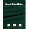 imageCOOFANDY Mens Knit Polo Shirts Casual Long Sleeve Classic Polo Shirts Button Down Golf ShirtsRibbed Green