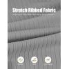 imageCOOFANDY Mens Knit Polo Shirts Casual Long Sleeve Classic Polo Shirts Button Down Golf ShirtsRibbed Grey